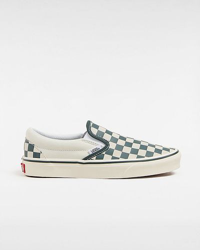 Classic Slip-on Checkerboard Shoes (checkerboard Green/true ) Unisex , Size 2.5 - Vans - Modalova