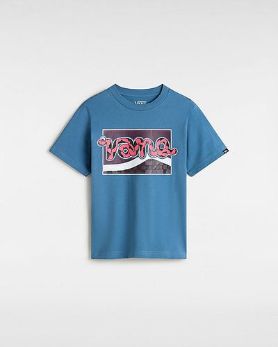 Camiseta De Niños Pequeños Side Stripe Snake (2-8 Años) (copen Blue) Little Kids , Talla 2-3A - Vans - Modalova