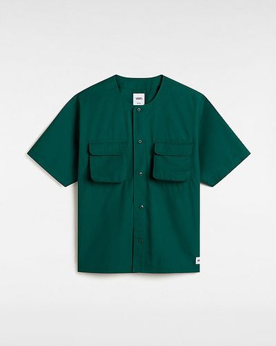 Camisa De Manga Corta Premium Cargo Woven (rain Forest) Unisex , Talla L - Vans - Modalova