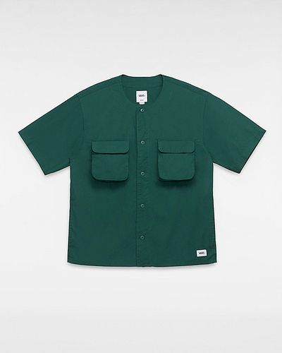 Premium Cargo Woven Short Sleeve Shirt (rain Forest) Unisex , Size L - Vans - Modalova