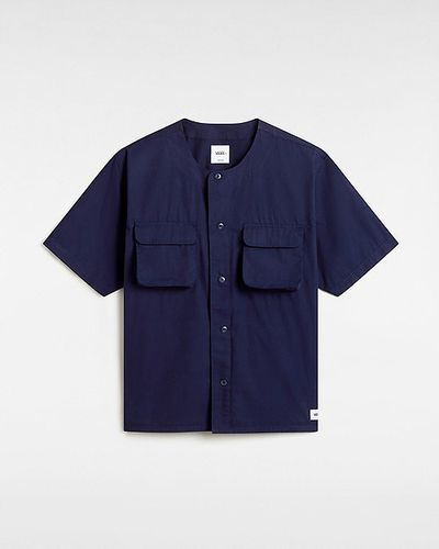 Camisa De Manga Corta Premium Cargo Woven (baritone Blue) Hombre , Talla L - Vans - Modalova