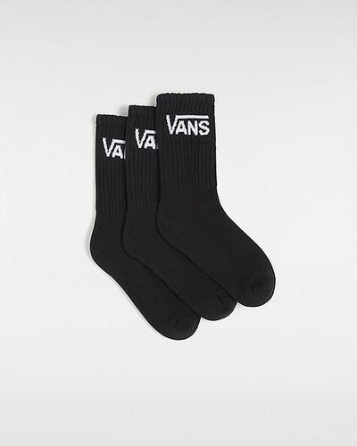 Calcetines Altos De Niños Classic De (3 Pares) (black) Youth , Talla 26.5-31 - Vans - Modalova