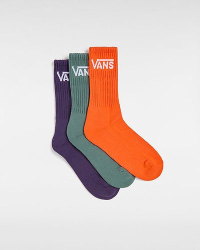 Calcetines Altos De Niños Classic De (3 Pares) (flame) Youth , Talla 26.5-31 - Vans - Modalova