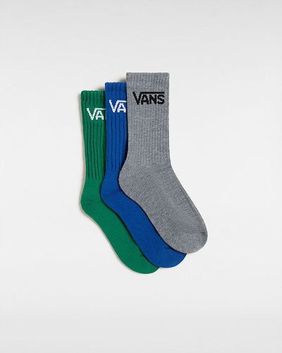 Calcetines Altos De Niños Classic De (3 Pares) (verdant Green) Youth , Talla 26.5-31 - Vans - Modalova