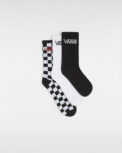 Calcetines Altos De Niños Classic De (3 Pares) (black/white) Youth , Talla 26.5-31 - Vans - Modalova