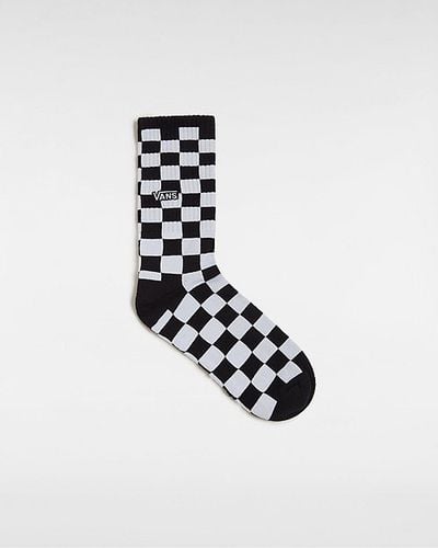 Calcetines Altos Checkerboard (1 Par) (black/white) Unisex , Talla 38.5-42 - Vans - Modalova