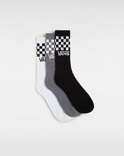 Calcetines Altos Classic Check (3 Pares) (black/white) Unisex , Talla 42.5-47 - Vans - Modalova