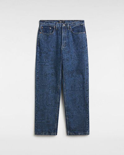 Check-5 Printed Loose Denim Trousers (vintage Indigo) Men , Size 28 - Vans - Modalova