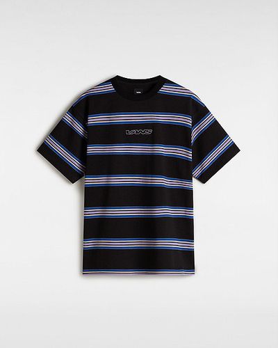 Camiseta Mesa Stripe (black/true Blue) Hombre , Talla L - Vans - Modalova