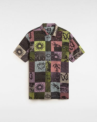 Camp Classic Collar Woven Shirt (lime Sherbert/b) Men , Size L - Vans - Modalova