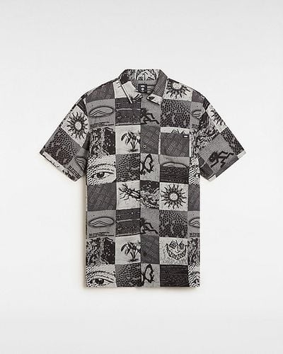 Camp Classic Collar Woven Shirt (white/black/blk) Men , Size L - Vans - Modalova
