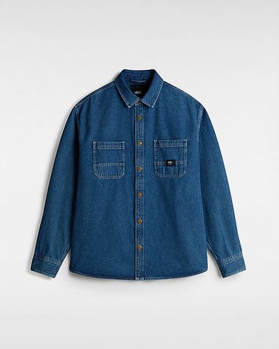 Stevens Denim Long Sleeve Woven Shirt (vintage Indigo) Unisex , Size L - Vans - Modalova