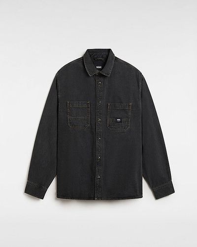 Stevens Denim Long Sleeve Woven Shirt (pavement (washe) Men , Size L - Vans - Modalova