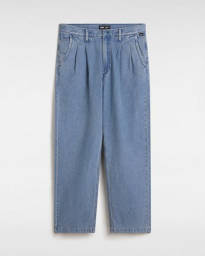 Authentic Chino Loose Tapered Pleated Denim Trousers (stonewash/) Men , Size 28 - Vans - Modalova