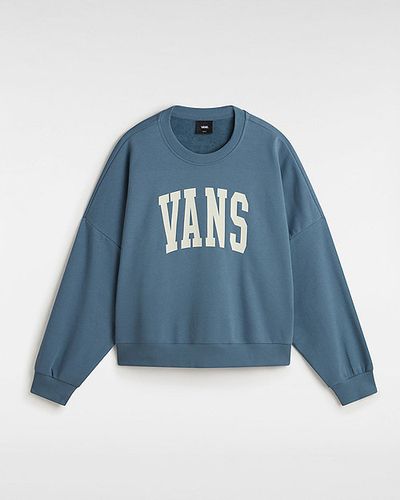 Stadium French Terry Loose Crew Sweatshirt (bluestone) Women , Size L - Vans - Modalova