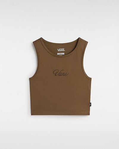 Small Staple Fitted Crop Tank (sepia) Women , Size L - Vans - Modalova