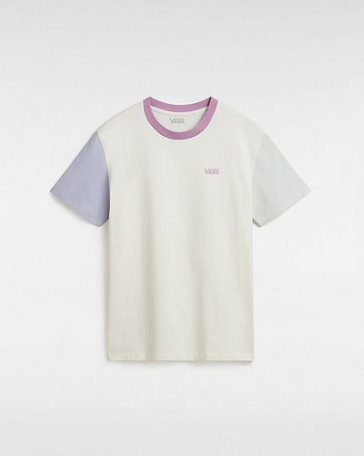 Colorblock Boy Friend Fit T-shirt (marshmallow-cosmic Sky) Women , Size L - Vans - Modalova