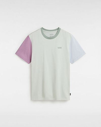 Colorblock Boy Friend Fit T-shirt (pale Aqua-smoky Grape) Women , Size L - Vans - Modalova