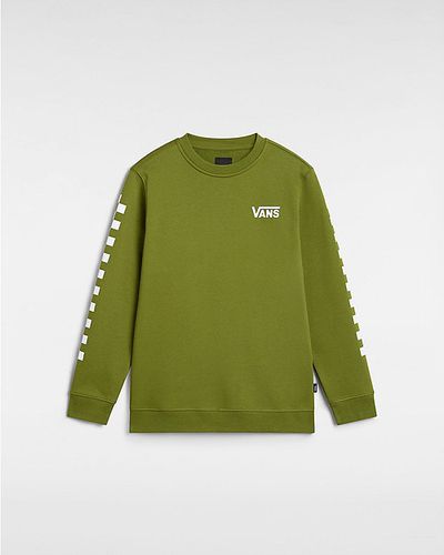 Kids Exposition Check Ii Crew Sweatshirt (8-14 Years) (pesto) Boys , Size L - Vans - Modalova