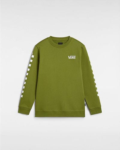 Kids Exposition Check Ii Crew Sweatshirt (8-14 Years) (pesto) Boys , Size M - Vans - Modalova