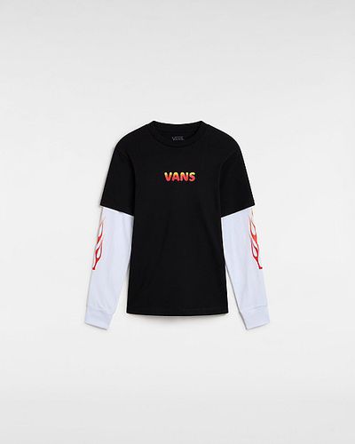 Camiseta Flame Thrower Twofer De Niños (8-14 Años) (black) Boys , Talla L - Vans - Modalova