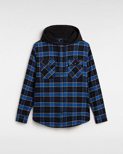 Camisa Tejida De Manga Larga Con Capucha Parkway (black/true Blue) Hombre , Talla L - Vans - Modalova