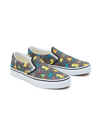 Youth Dino Classic Slip-on Shoes (8-14 Years) (asphalt/) Youth , Size 2.5 - Vans - Modalova