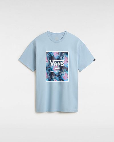 Camiseta Classic Print Box (dusty Blue-white) Hombre , Talla L - Vans - Modalova