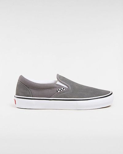 Skate Slip-on Shoes (pewter/white) Unisex , Size 6 - Vans - Modalova