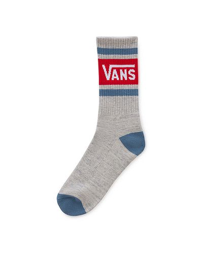 Kids Drop V Crew Socks (1 Pair) (true Red/bluest) Youth , Size 13.5-5 - Vans - Modalova