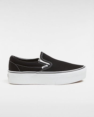 Zapatillas Classic Slip-on Stackform (black/true Whit) Mujer , Talla 36.5 - Vans - Modalova