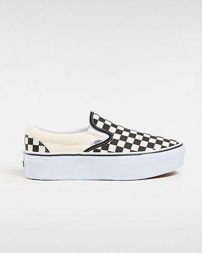 Zapatillas Classic Slip-on Stackform (checkerboard Black/classic White) Mujer , Talla 40 - Vans - Modalova