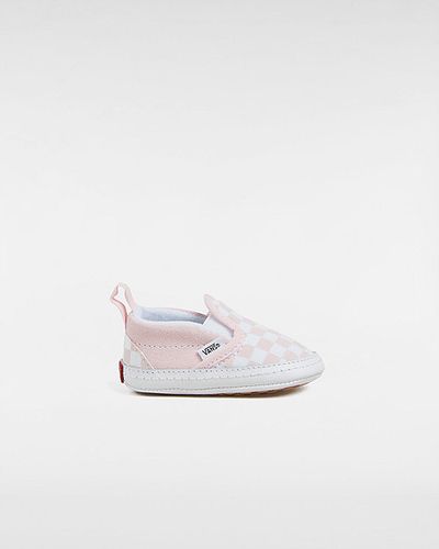 Infant Checkerboard Slip-on Hook And Loop Crib Shoes (0-1 Year) ((checkerboard) Blushing Bride/true White) Infant , Size 0.5 - Vans - Modalova