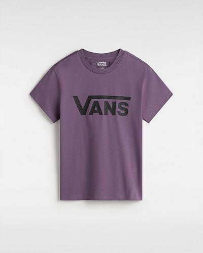 Camiseta De Cuello Redondo Flying V (grape Jam) Mujer , Talla M - Vans - Modalova