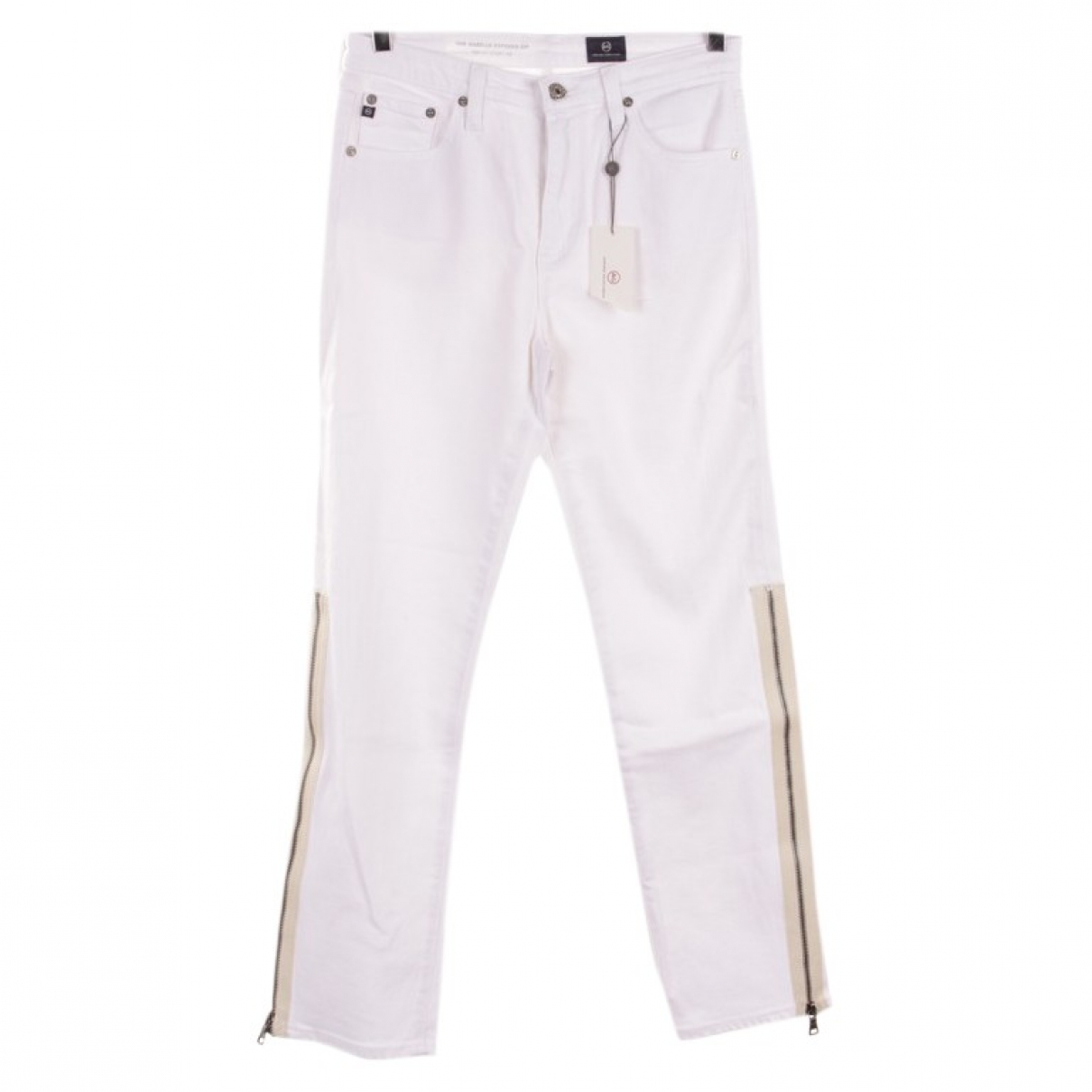 Ag Jeans White Cotton Jeans - Ag Jeans - Modalova