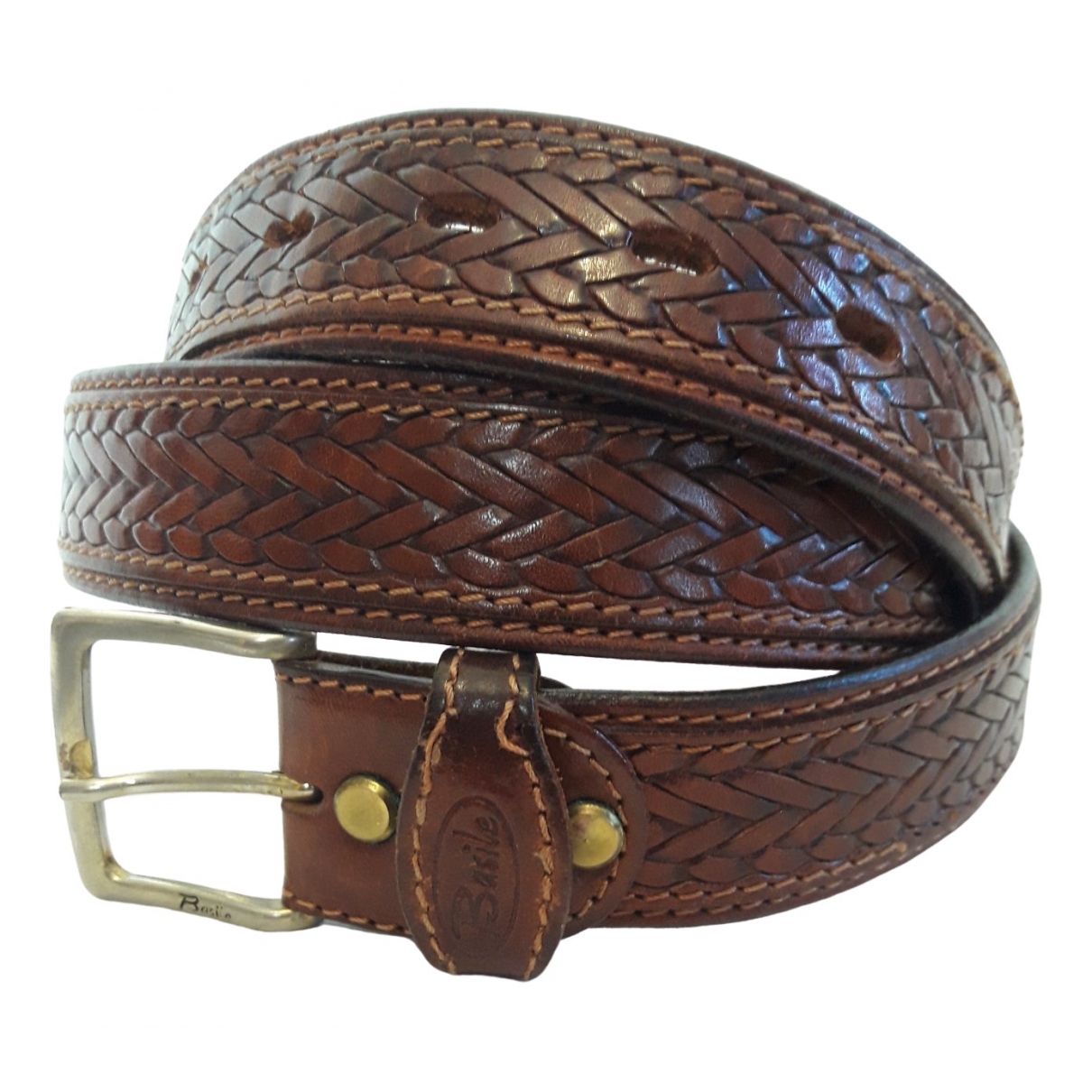 Basile Leather belt - Basile - Modalova