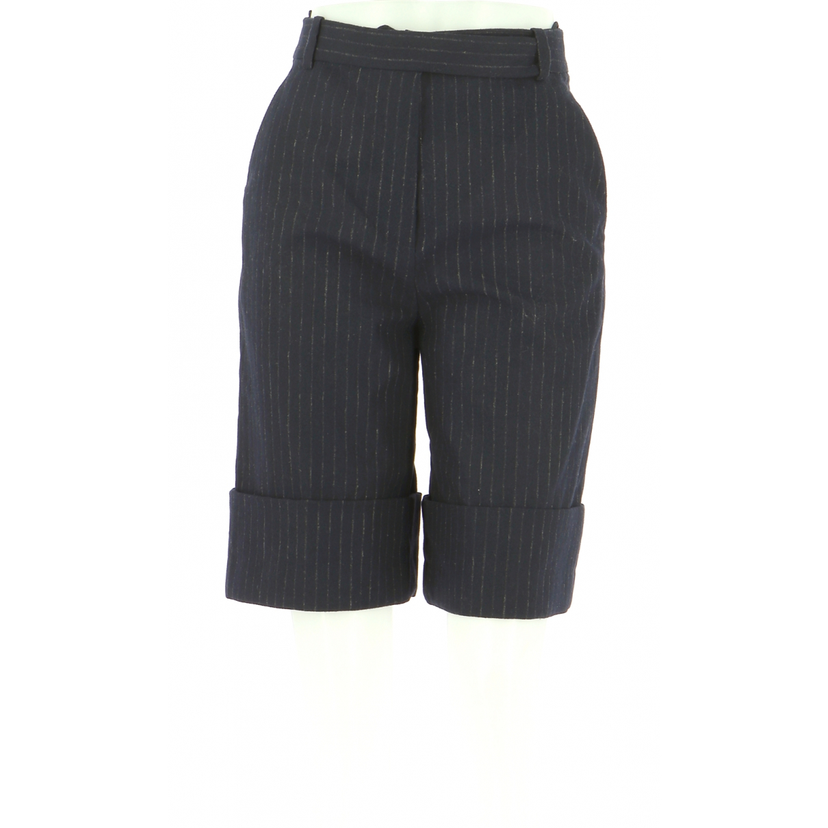 Carven Navy Cotton Shorts - Carven - Modalova