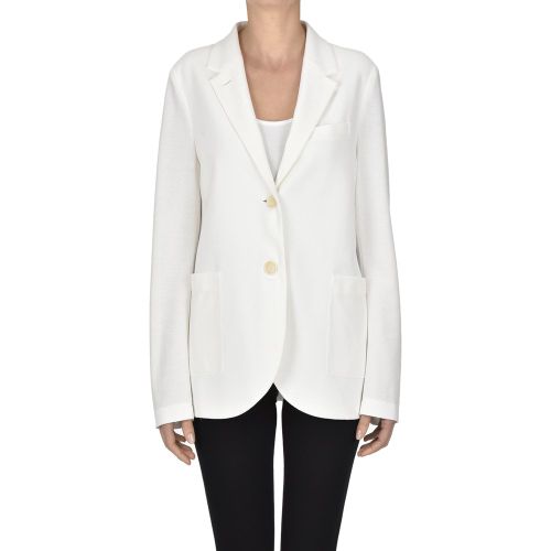 Blazer in piquet di cotone - Harris Wharf London - Modalova