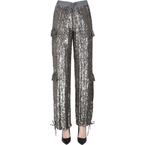 Pantaloni cargo con paillettes - P.A.R.O.S.H. - Modalova