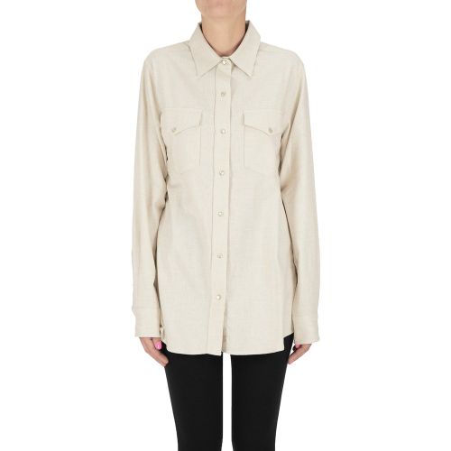 Camicia in flanella - closed - Modalova