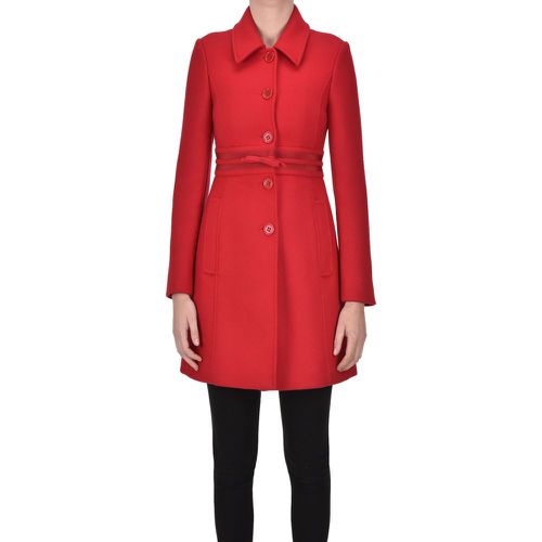 Cappotto sciancrato con fiocco - RED Valentino - Modalova