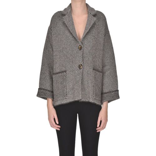 Cardigan giacca in maglia lavorata - Base Milano - Modalova