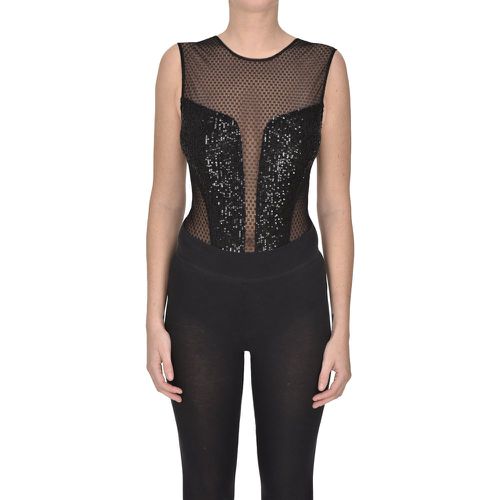 Body in tulle con paillettes - Elisabetta Franchi - Modalova