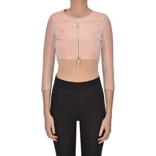 Giacca in pelle cropped - Myskin - Modalova