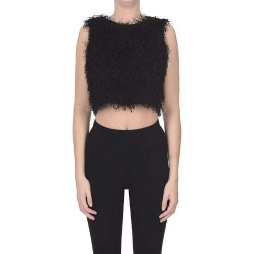 Top cropped con frange - Caliban - Modalova