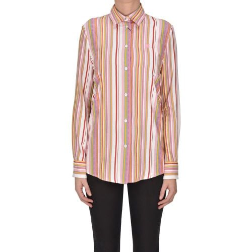 Camicia in cotone jacquard a righe - ETRO - Modalova