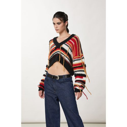 Maglia cropped multicolore - PATRIZIA PEPE - Modalova