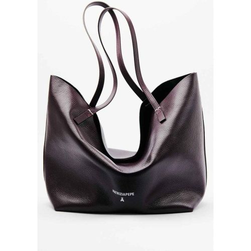 Borsa shopping Never Complete in pelle martellata - PATRIZIA PEPE - Modalova