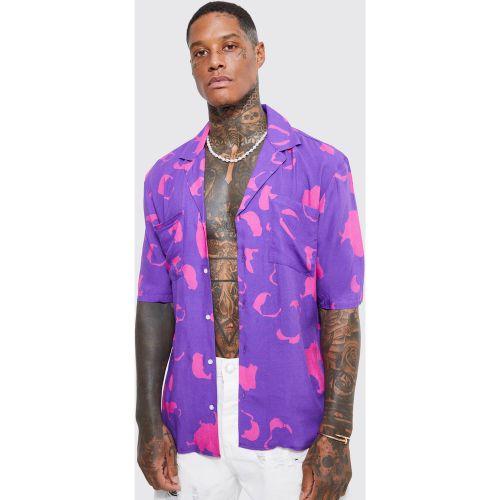 Camisa De Manga Corta Con Solapas - boohoo - Modalova