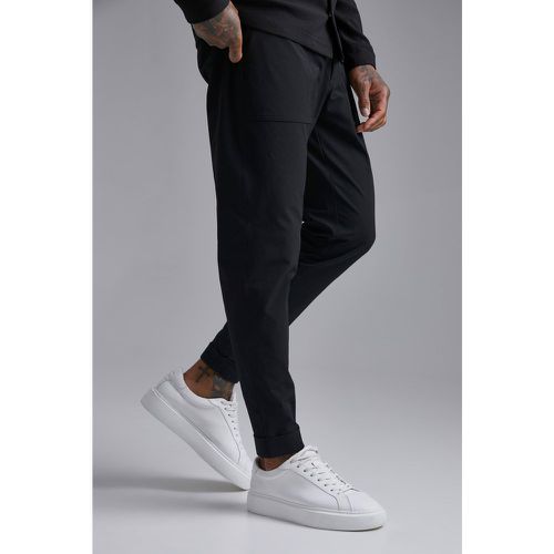 Pantaloni in nylon tecnico, Nero - boohoo - Modalova